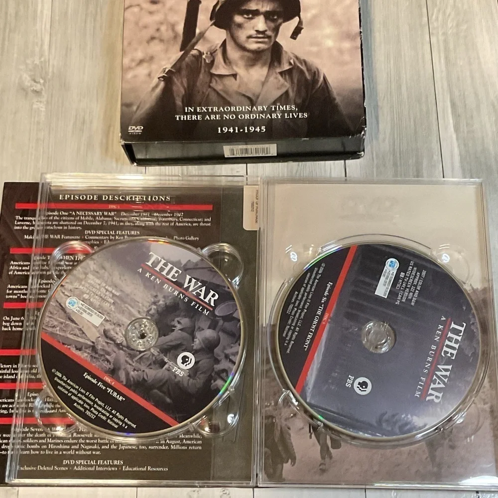 Ken Burns - The War DVD, 2007, 6-Disc Set PBS Home Video 'The War' DVD